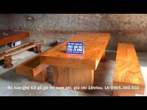 Bộ bàn ghế k3 (3 tấm) gỗ gõ đỏ nam phi giá chỉ 16trieu đồng- liên hệ 0965.360.502