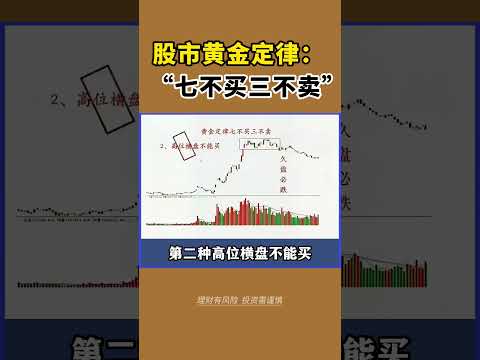股票|美股|投资|散户必学 你知道股市的黄金定律是什么吗？ #股票知识#股票教学#技术分析#美股#牛股#k线 #成交量 #道指 #投资入门#理财方法 #股票#k线 #均线#k线#裸K实战#macd