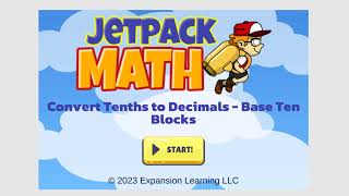 Convert Tenths to Decimals - Base Ten Blocks