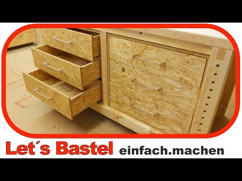 #1 Unterschrank für Werkbank mit Schubladen selber bauen | Lets Bastel