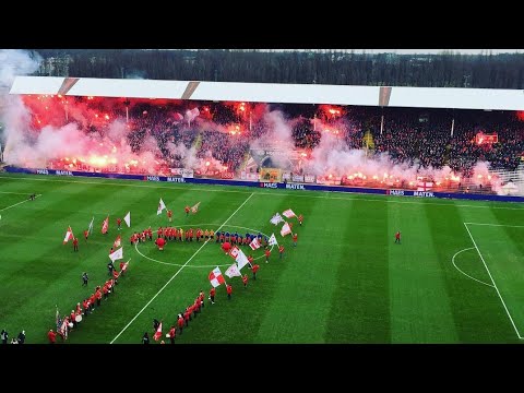Royal Antwerp vs club Brugge pyro