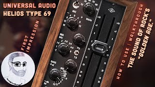 Video thumbnail for Universal Audio - Helios Type 69 Preamp & EQ | How To Use - Walkthrough | Sound Of Rock's Golden Age by Colorful Tones Studio