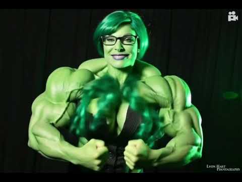 FMG female muscle growth expansion she hulk transformation