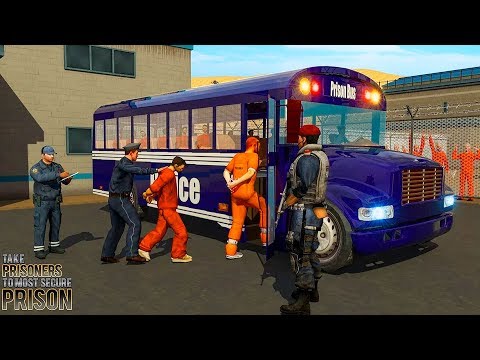 Jail Prisoner Transport Police Bus Drive Gameplay