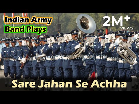 Sare Jahan Se Achha | Indian Army Band Plays | Sare Jahan Se Acha Band Music | Desh Bhakti Band Song