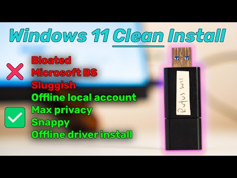 Rufus Windows 11 Clean Install Guide | Offline, snappy and without Microsoft BS!