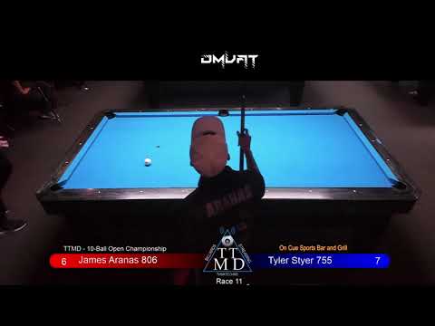 James Aranas vs Tyler Styer: TTMD 10-Ball Open Championship 2021