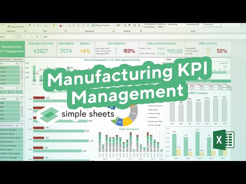 , title : 'Manufacturing KPI Management Excel Template Step-by-Step Video Tutorial by Simple Sheets'