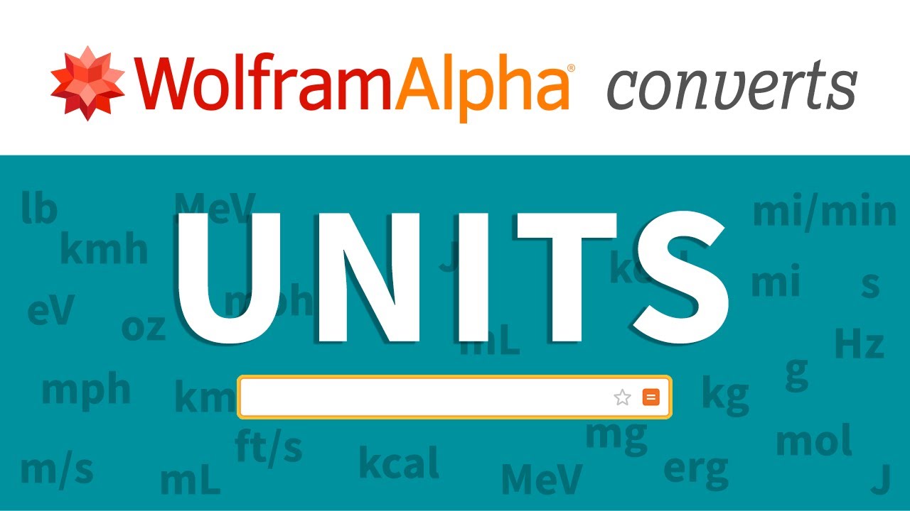 How to Do Unit Conversions with Wolfram|Alpha