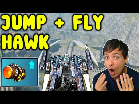 New Crazy JUMP & FLY Hawk Gameplay Mk2 War Robots Live - WR