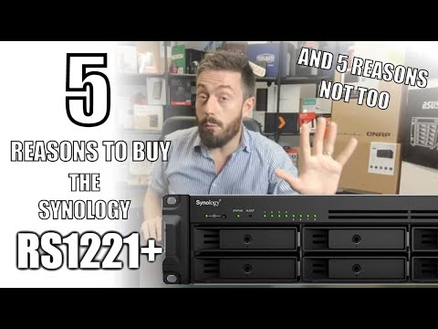 Synology Sinologija | Rack NAS | RS1221+ | Iki 8 HDD/SSD Hot-Swap | AMD Ryzen | „Ryzen V1500B Quad Core“ | Procesoriaus dažnis 2,2 GHz | 4 GB | DDR4 video