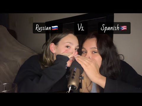 ASMR |✨Russian vs Spanish words with my sister|Extra tingly…