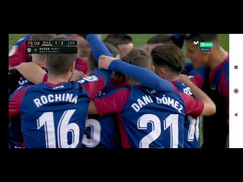 Gol  de Roger, Minuto 79 | Real Madrid 1-2 Levante!! *Jornada 21*