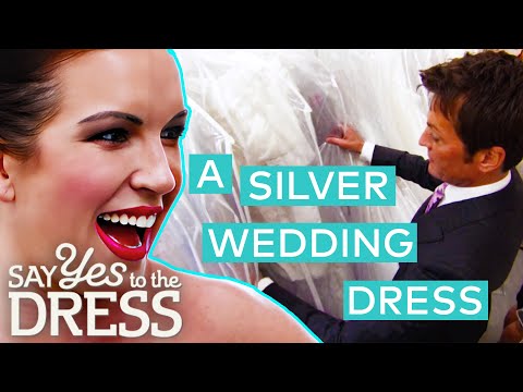 Unlimited Budget Sends Randy On A CRAZY Search For A Silver Wedding Dress | Say Yes To The Dress