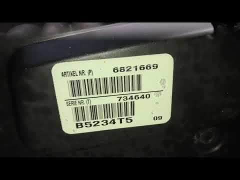 VOLVO B5234T5 2.4L 20 VALVE TURBO ENGINE AUTOMATIC TRANSMISSION : video still