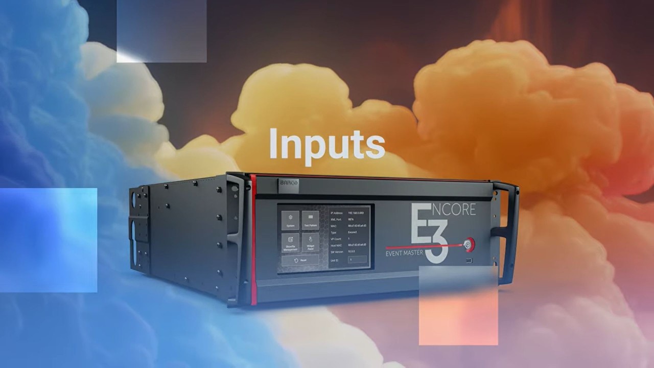 Encore3 - Event Master V10: inputs