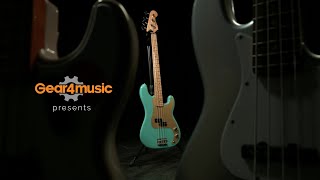 Video thumbnail for Fender Vintera 50s Precision Bass MN, Sea Foam Green | Gear4music demo by Gear4music Guitars