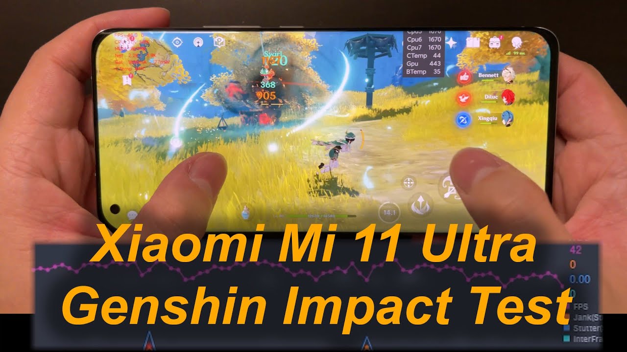 Xiaomi Mi 11 Ultra Genshin Impact Max Graphics Gaming FPS Test | Snapdragon 888