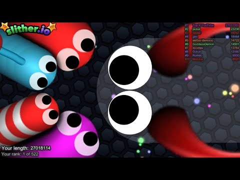 Slither.io A.I. Ghost Demon Vs Pro Snakes - Epic Skin Slitherio Vip Best Gameplay - World Record
