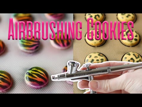 [HD] Airbrushing Cookies - THE MACARON FILES
