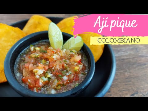 Ají pique Colombiano 🌶 Receta de ají para empanadas 🥟