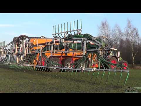 Bemesten 2014 (Gülle ausbringen 2014) Lu Kerkhoff Emsbüren met hun Fendt 939 Vario & Veenhuis Tank.
