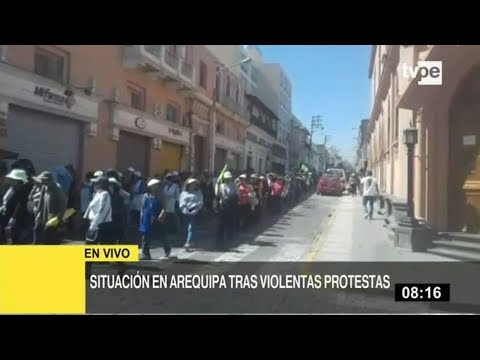 Tía María: situación de Arequipa tras violenta protesta