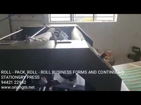 Roll To Pack Computer Stationery Printing And Manufacturing Machine