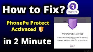 Phonepe protect activated solve in 2 minutes | Phonepe protect activated problem solution 2022