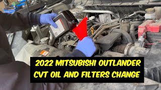 Mitsubishi 2022 Outlander CVT Oil Filter and Oil Change