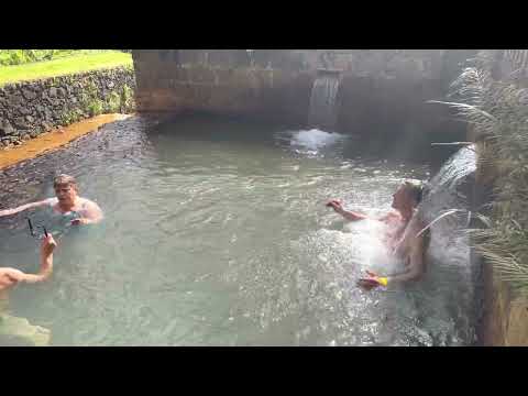Enjoying the Poca da Dona Beija Baths