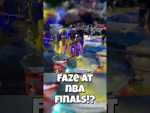 FaZe STREAMING at NBA finals!? #faze #lacy #stableronaldo #finals #nba #funny