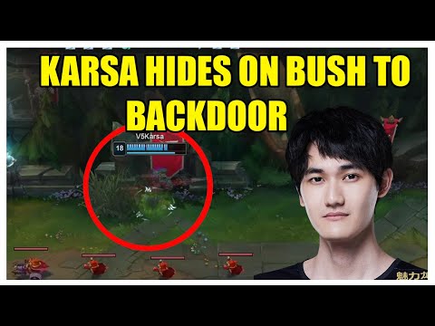 Karsa hides in a bush for two minutes to backdoor RNG (V5 vs RNG LPL 2022)