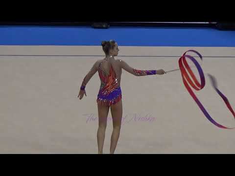 Sofija NIKITINA (LAT) ribbon - 2015 Stuttgart worlds Qualifs