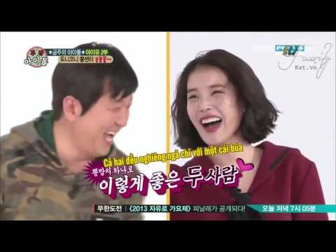 Real funny - IU and GD beaten by hammer toy in Weekly Idols