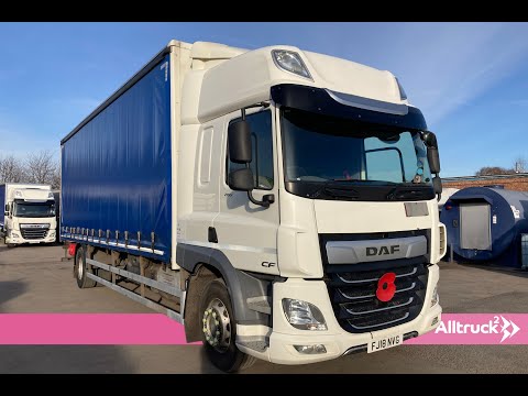 DAF CF 260 18T CURTAIN SIDE TAIL LIFT - FJ18NVG