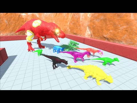 ESCAPE FROM FLASH T REX - Animal Revolt Battle Simulator