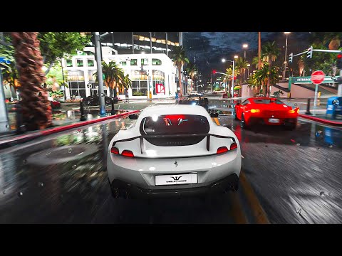 My RTX 4090 is OVERHEATING from Wet Roads | GTA 5 Ultra Realistic Graphics Mod Gameplay [4K 60FPS]