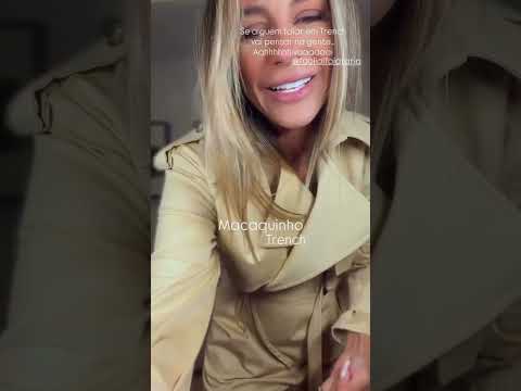 Macaquinho Trench - Sarja Premium Caqui