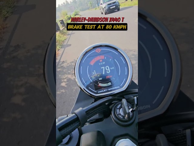 Harley-Davidson X440 T Brake Test: How quickly can it stop from 80 kmph?