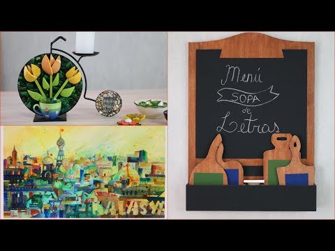 ManosalaObraTv 2019 Programa 12 - Pizarra - Imitacion Madera - Mixed Media - Tecnica de Picassiette