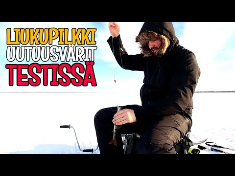 VÄINÖ LIUKUPILKIN UUTUUSVÄRIT TESTISSÄ - PILKILLÄ MERELLÄ