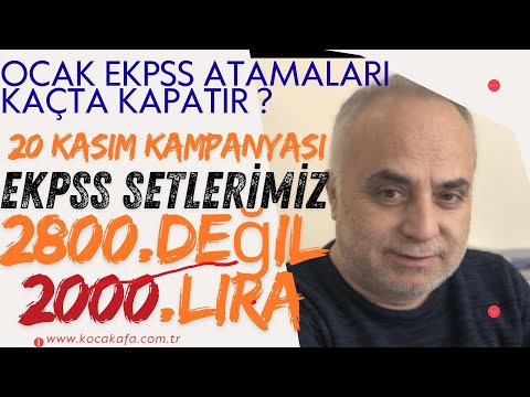 EKPSS Ocak atamalarında atanma puanları kaç düşer?Ekpss 2026 baskı yayınllarımızda İNDİRİM SON GÜN..
