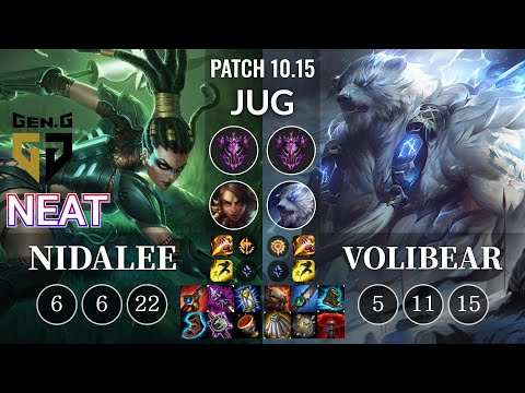 GEN Neat Nidalee vs Volibear Jungle - KR Patch 10.15