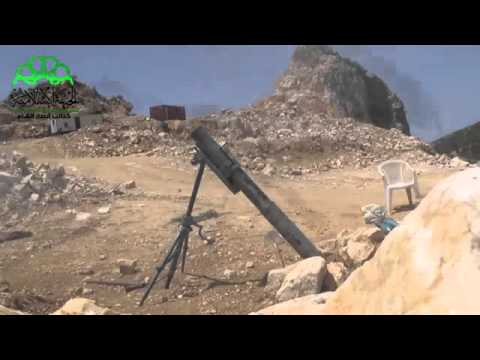 استهداف  قوات النظام بقذائف الهاون من قبل كتائب أنصار الشام في تشالما في محافظة اللاذقية