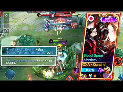 MOSKOV BUILD FULL DAMAGE !!SOLO RANK TOP GLOBAL MOSKOV GOLD LANE + BUILD MOSKOV TERSAKIT - MLBB