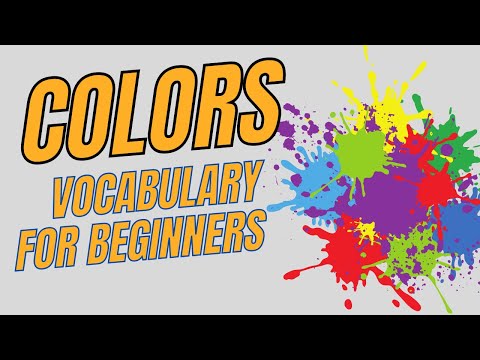 Colors vocabulary in English for Beginners