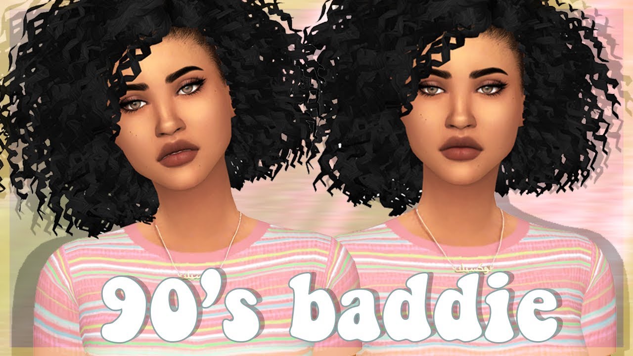 The Sims 4 CAS: 90's Baddie | FULL CC LIST & SIM DOWNLOAD