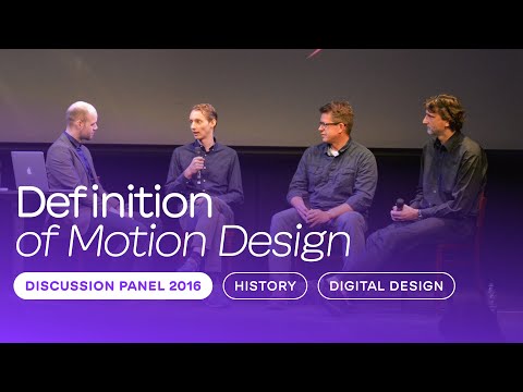 Definition of Motion Design - Discussions panel, Mouvo 2016