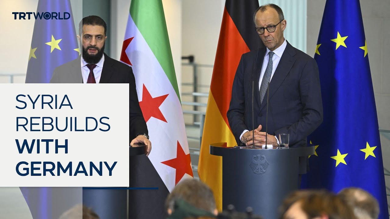 Syrian President has met German officials to talk reconstruction